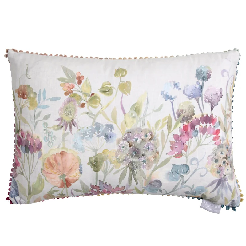 Patrice Printed Feather Cushion Loganberry