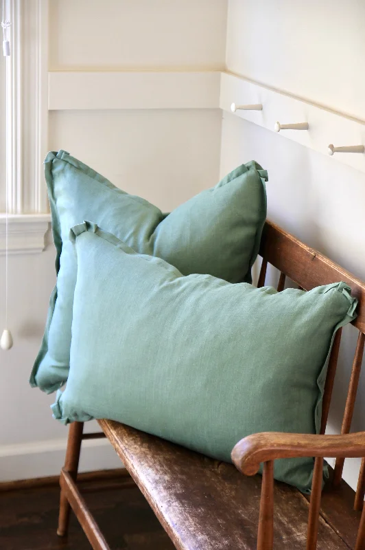 English Eucalyptus Linen Pillow Covers