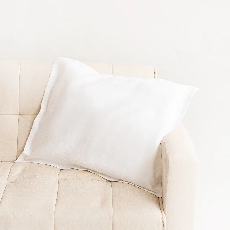 White Linen Pillowcase