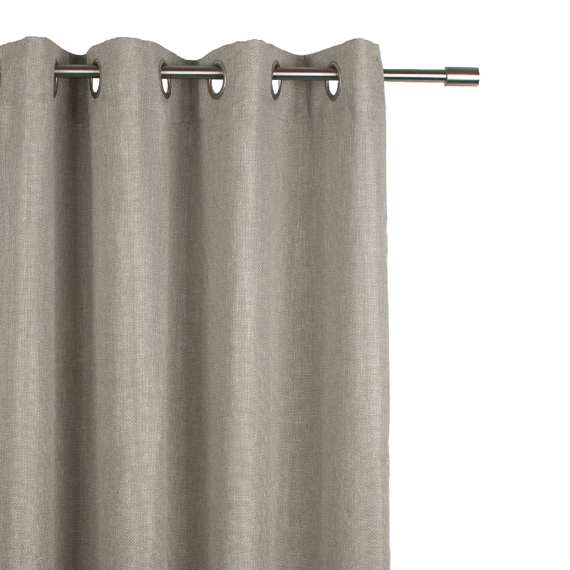 Grommets curtain panel - Cleo - Grey - 54 x 85''