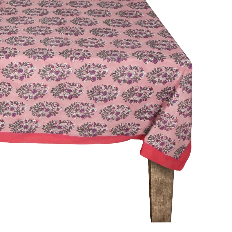 Pink Flower Tablecloth