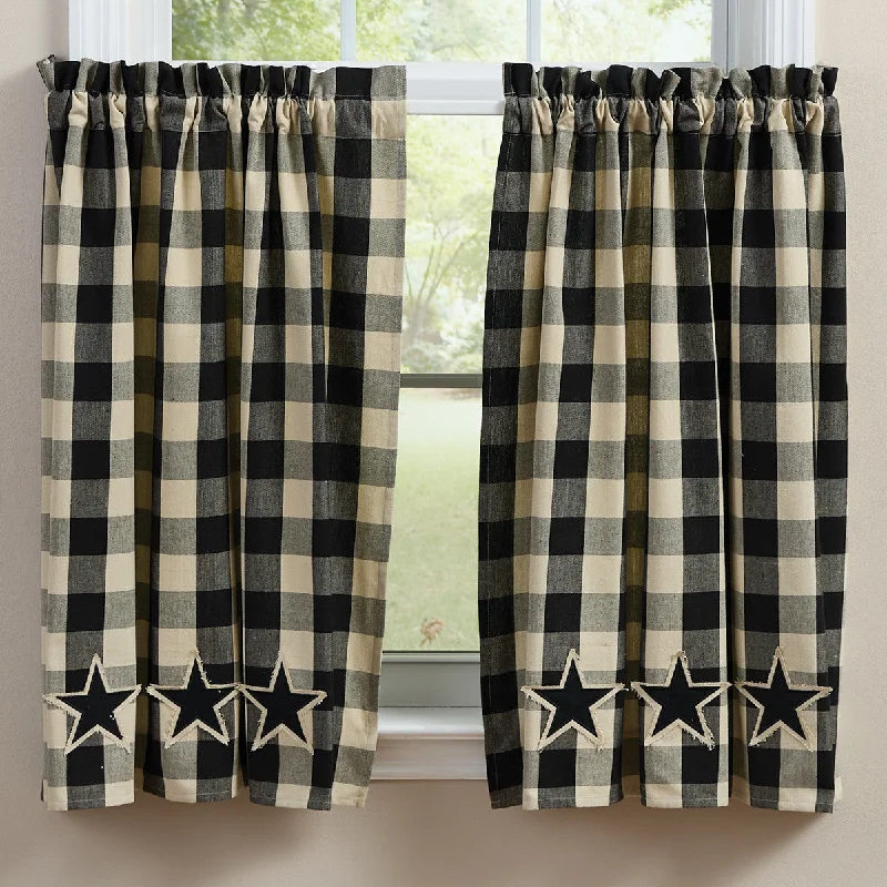 Wicklow Star Tiers 36" L - Black - 72"x36" Set of 2 Park Designs