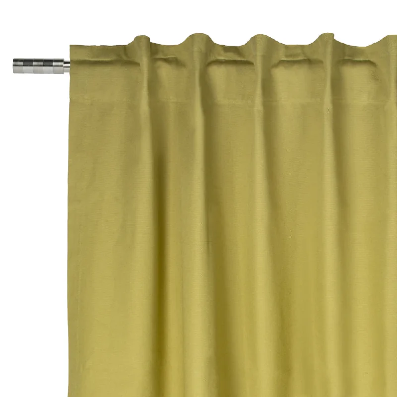 Hidden Tabs curtain panel - Lyons - Green - 52 x 96''