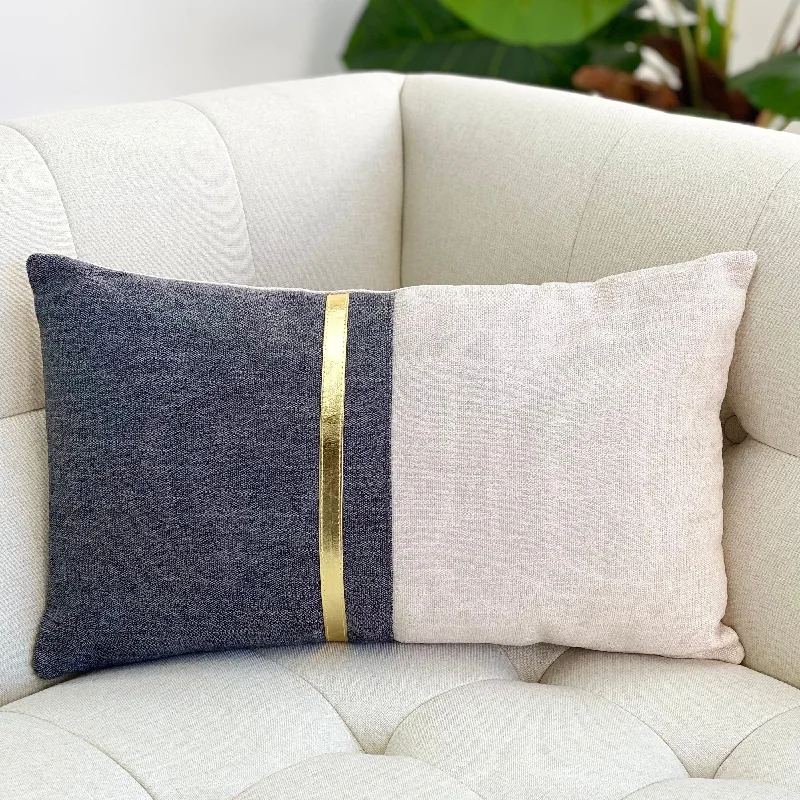 Two Tone Golden Long Pillow