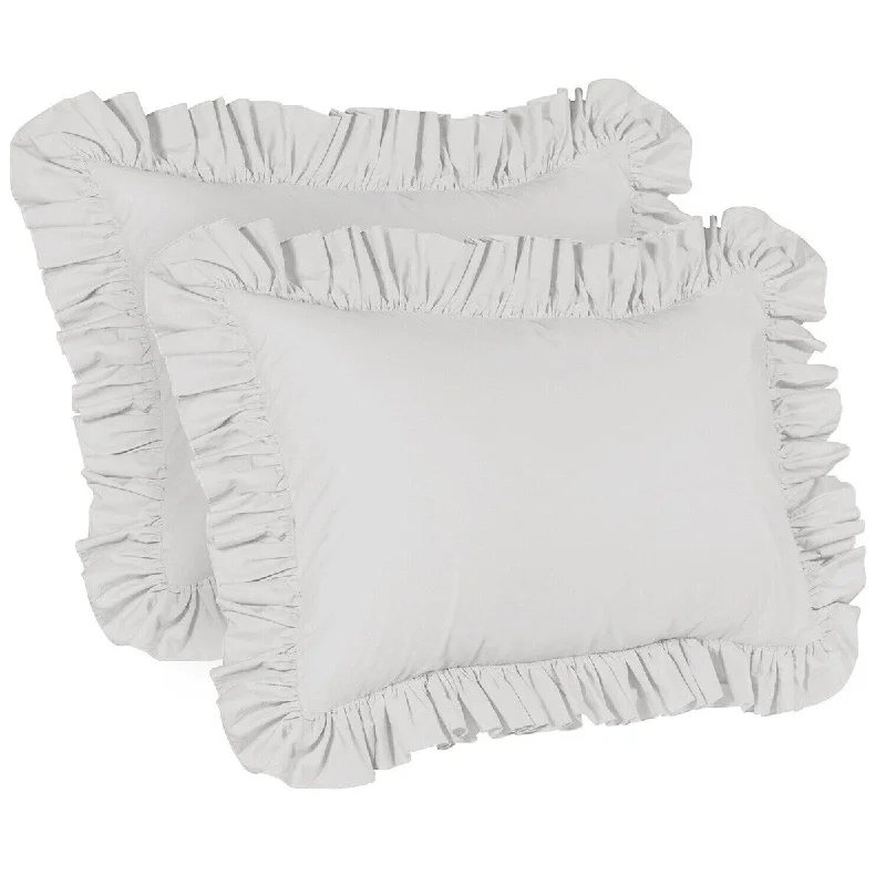 Ruffled Pillow Sham, Set of 2 Pillowcases