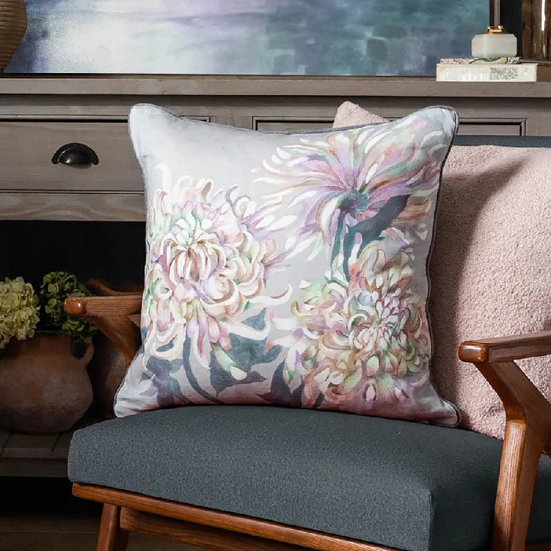 Belladonna Printed Wool Cushion Dove