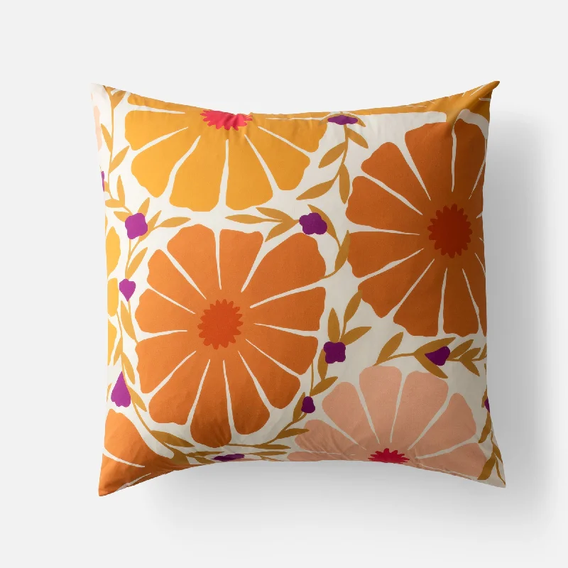 Sunburst Floral Pillow Sham