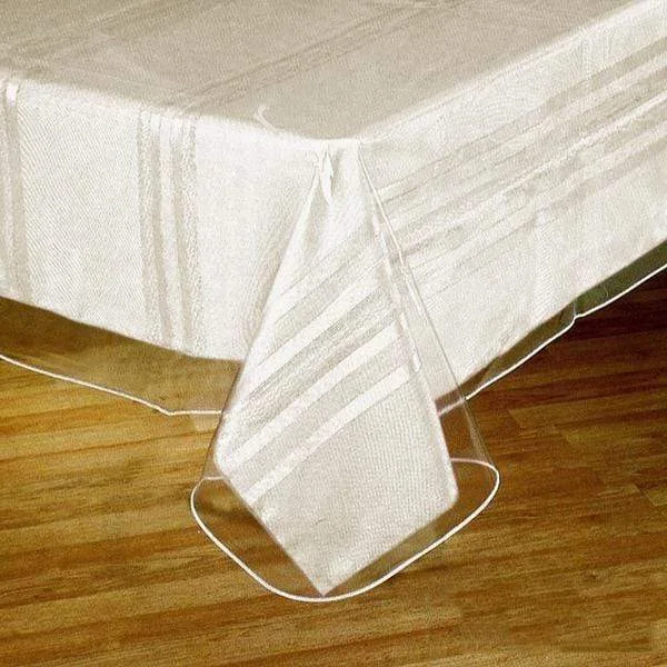 54x54" Vinyl Plastic Tablecloth Protector Table Cover - Clear