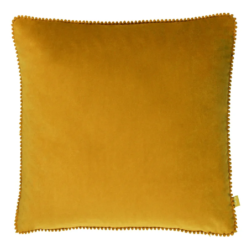 Cosmo Velvet Cushion Ochre