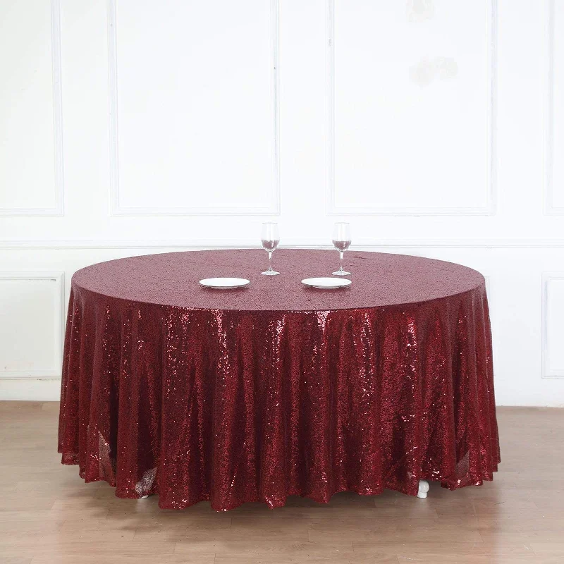 120" Sequined Round Tablecloth