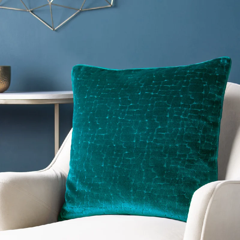 Bloomsbury Velvet Cushion Teal