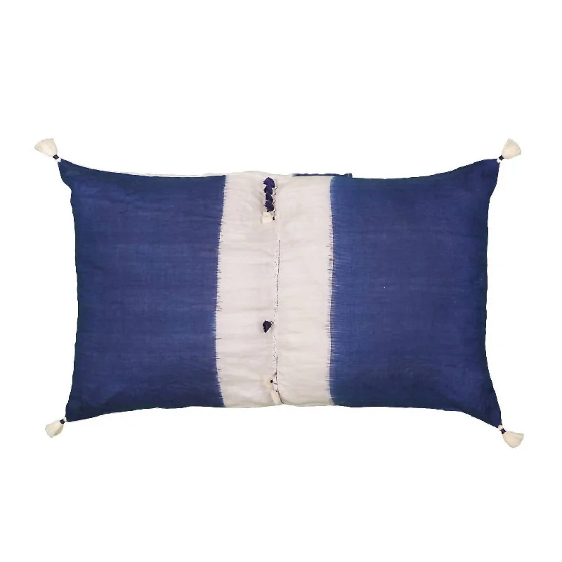 Fur Nila 19 Pillowcase In Blue/white