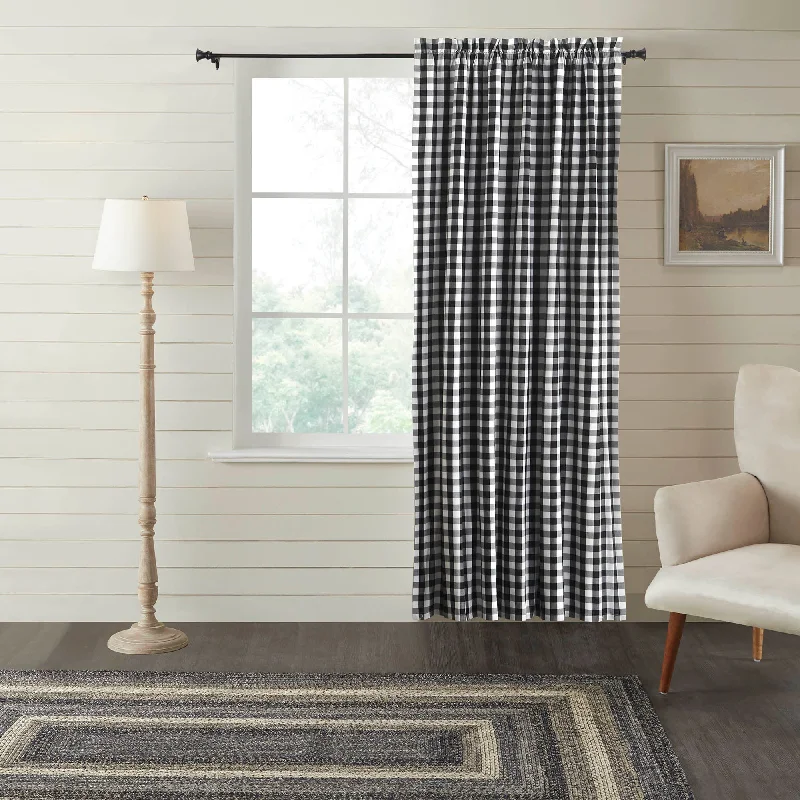 Annie Buffalo Black Check Blackout Panel 84x50 VHC Brands