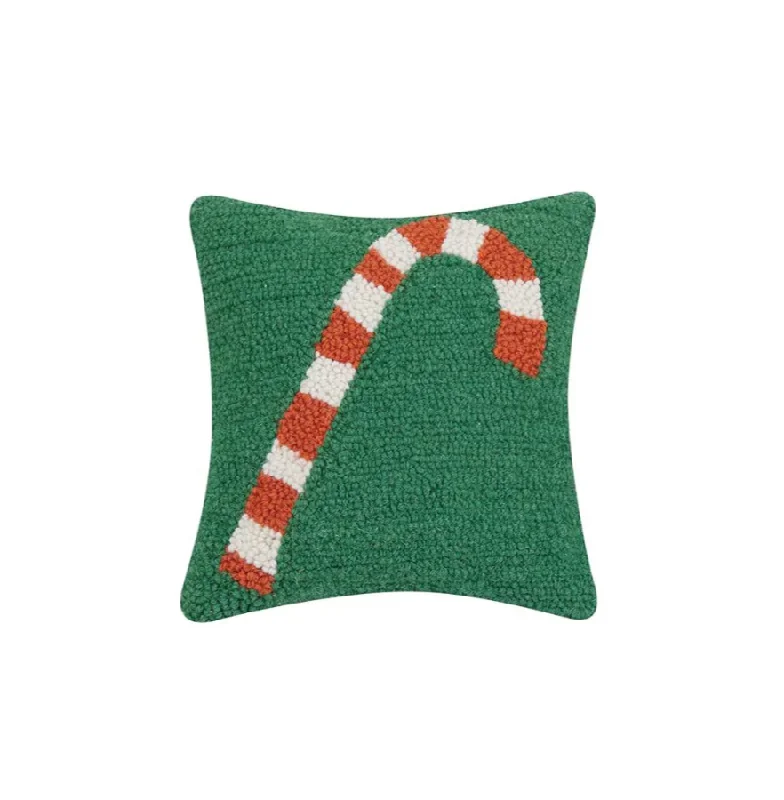 Green Candy Cane Pillow