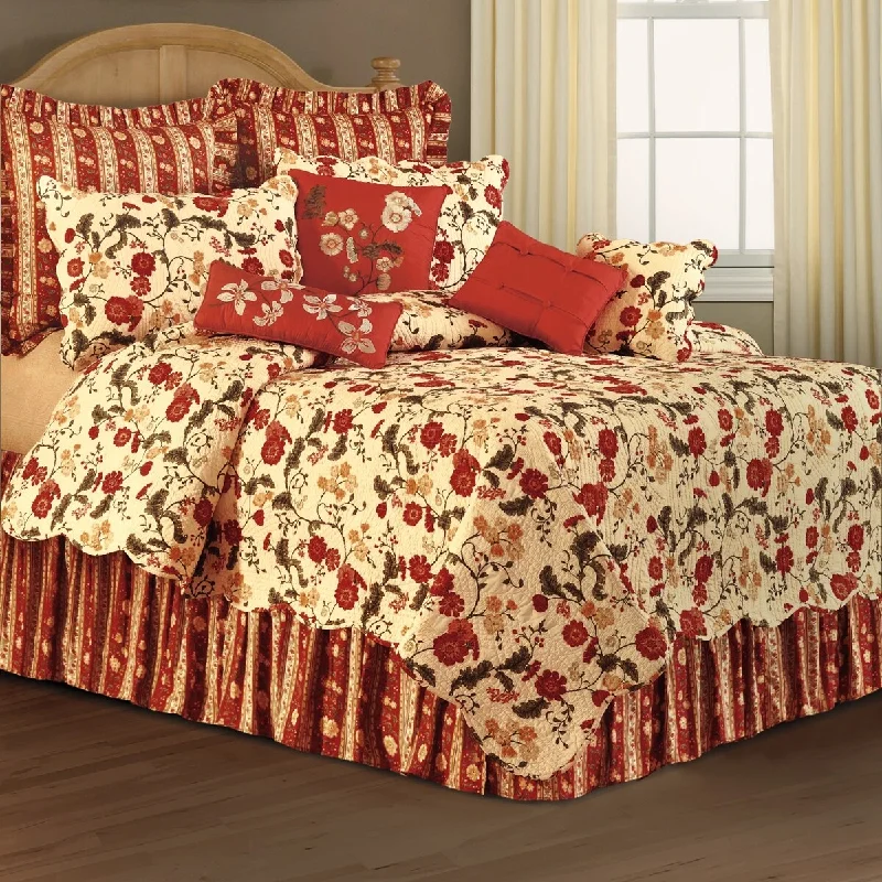 Colonial Williamsburg Red Carlisle Euro Sham