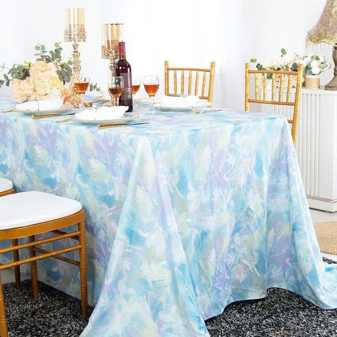 90"x156" Seamless Rectangular Honey Suckle Scuba (Wrinkle-Free) (240 GSM) Tablecloth - (1pc)