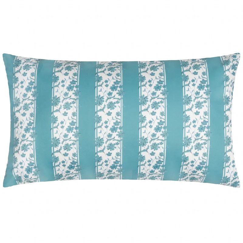 Chelsea Printed Outdoor Cushion Mineral Blue