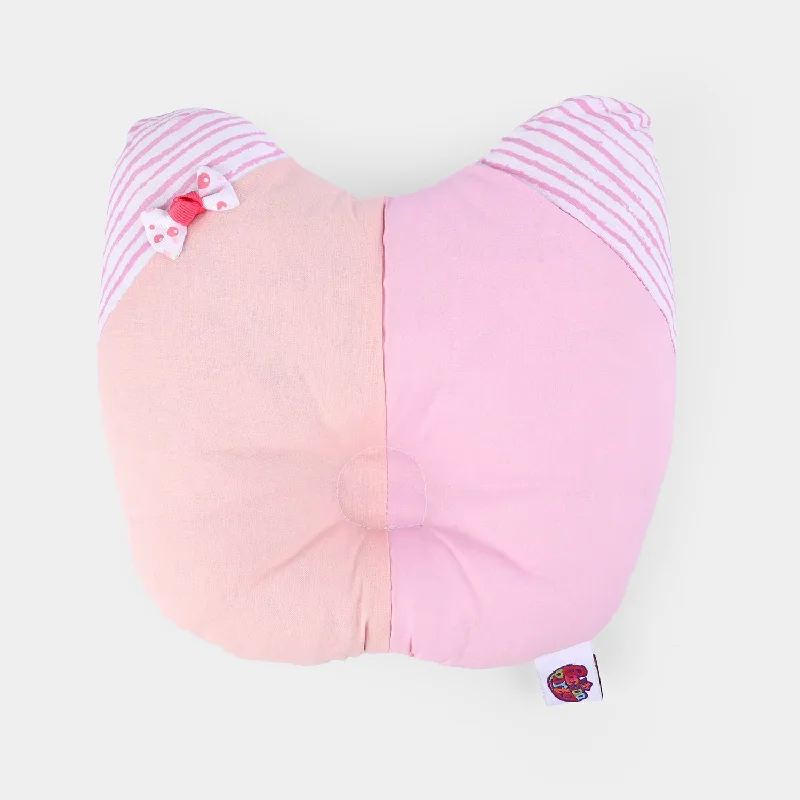 Baby Round Ear Pillow | Light Pink