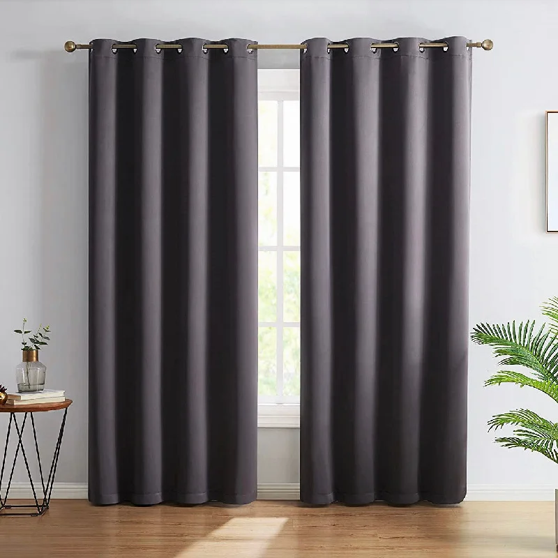 Oxford Room Darkening Grommet Curtain Panels