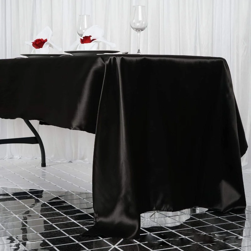 60" x 126" Satin Rectangular Tablecloth