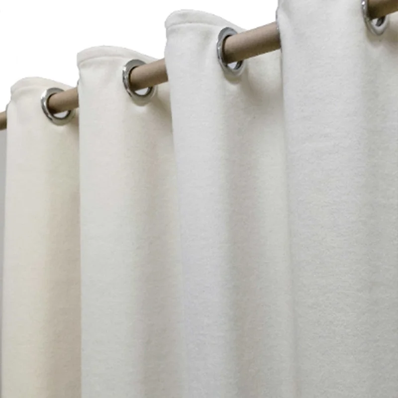 Ivory Wool Felt Custom Curtains For Door and Windows