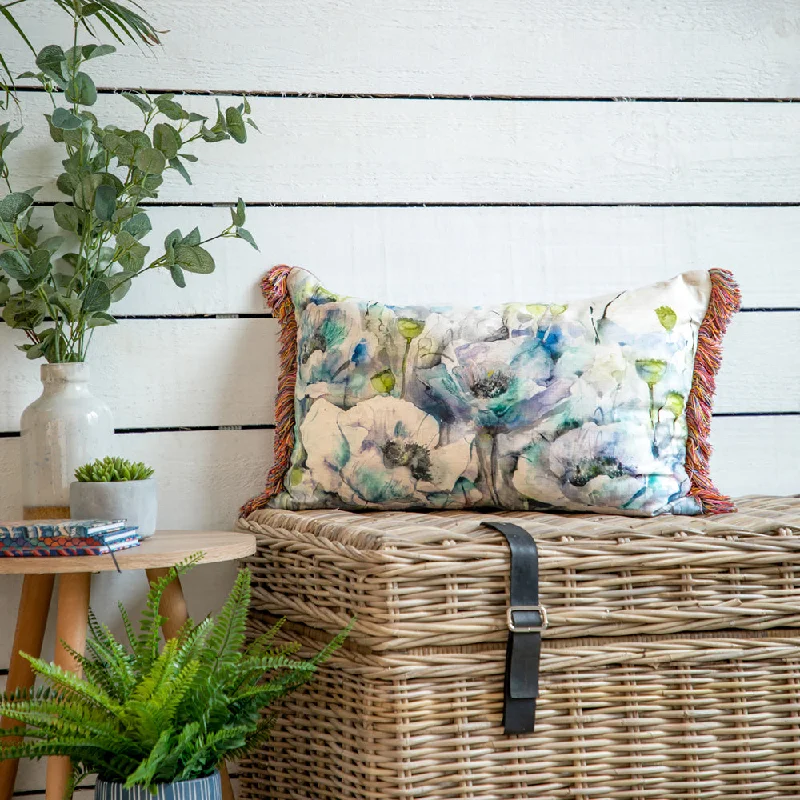 Papavera Printed Feather Cushion Veronica