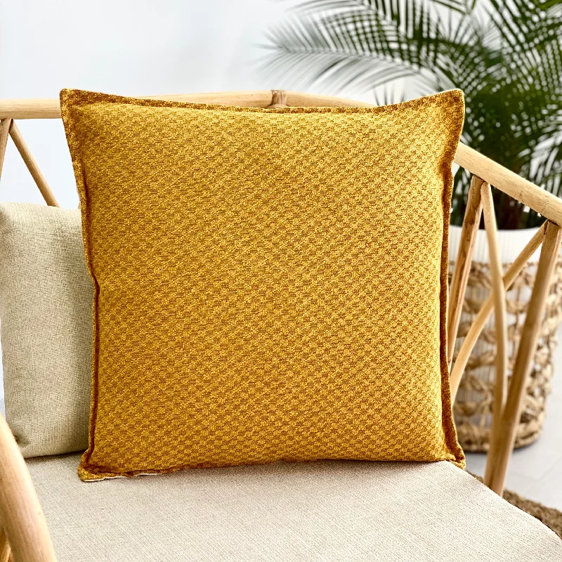 Connecting Dots Mustard Pillow