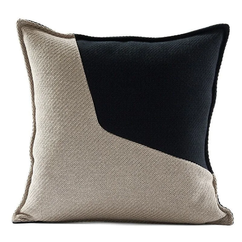 Cushion Cover Decorative Pillow Case Modern Simple Luxury Ivory Black