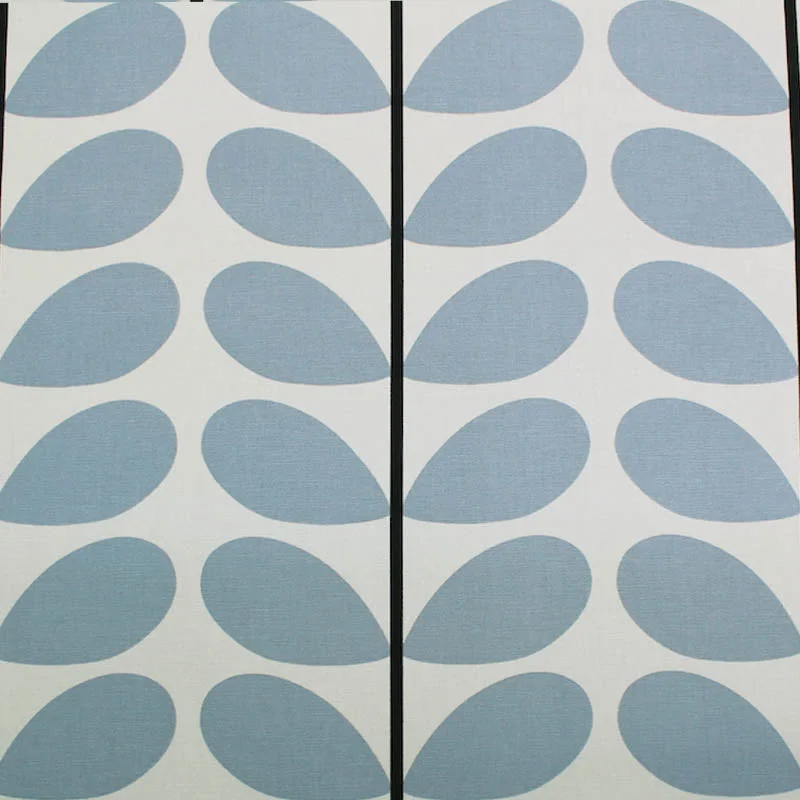 Orla Kiely Home Furnishing Fabric Two Colour Stem - Powder Blue