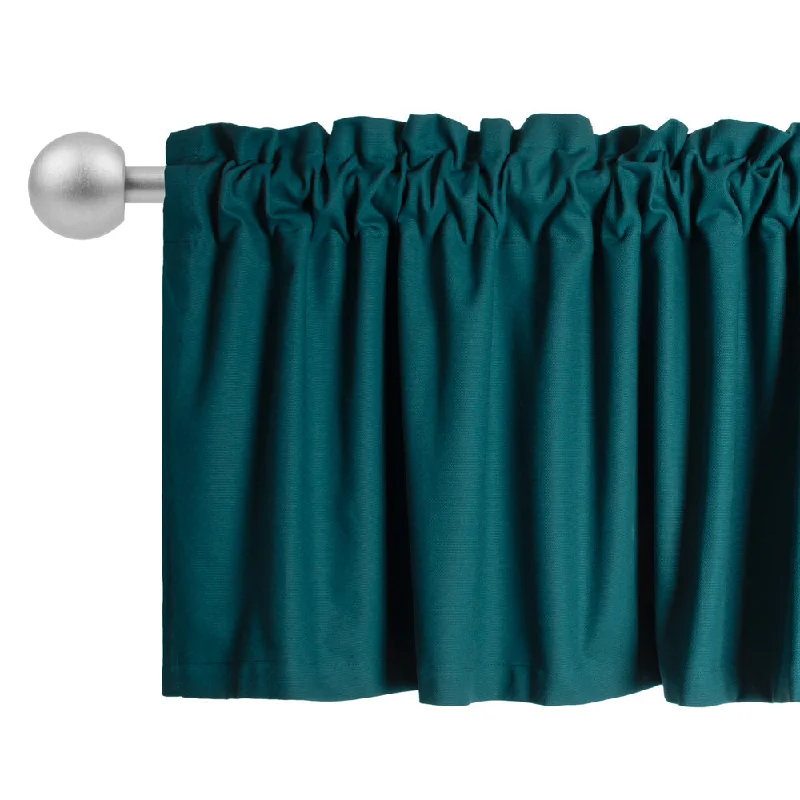 Rod Pocket Valance - Lyons - Teal - 52 x 16''