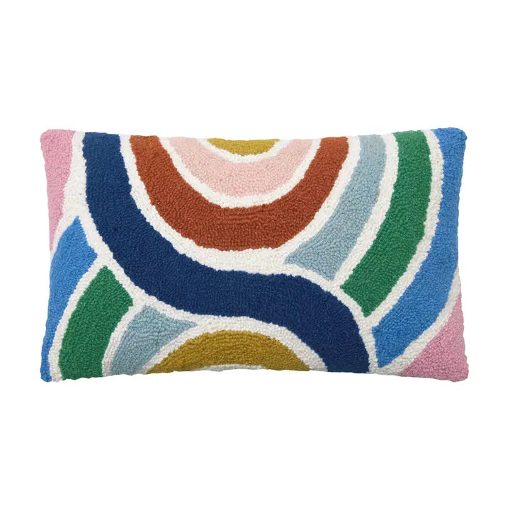 Color Waves Lumbar Hook Pillow