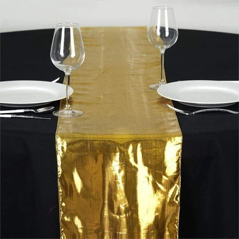 Metallic Shiny Polyester Table Runner