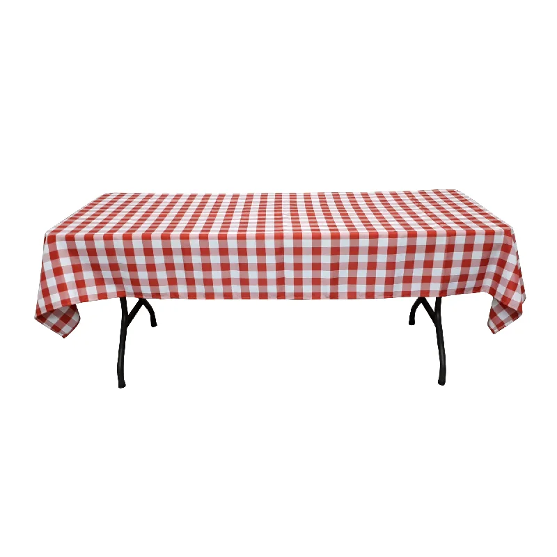 54'' x 96'' checkered tablecloth