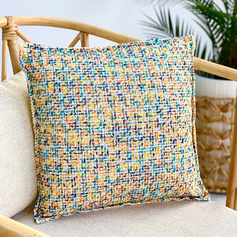 Multicolor Sky Tweed Pillow