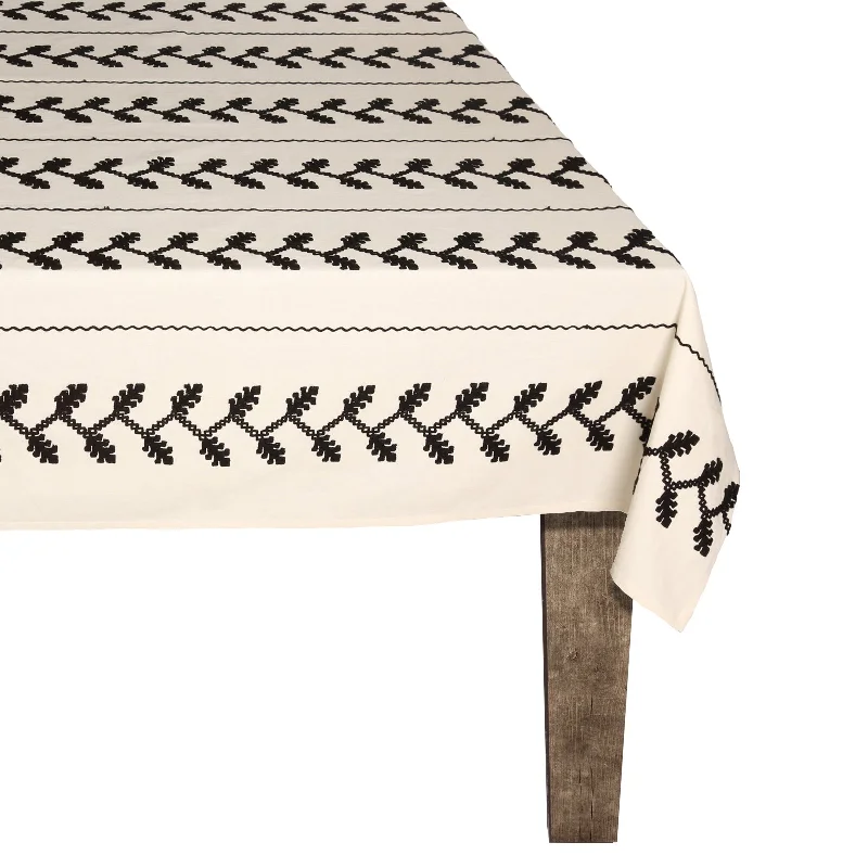 Black Vine Tablecloth