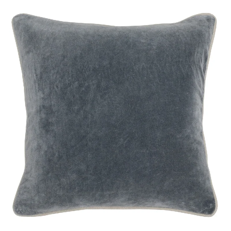 Heirloom Velvet Stone Gray Pillow