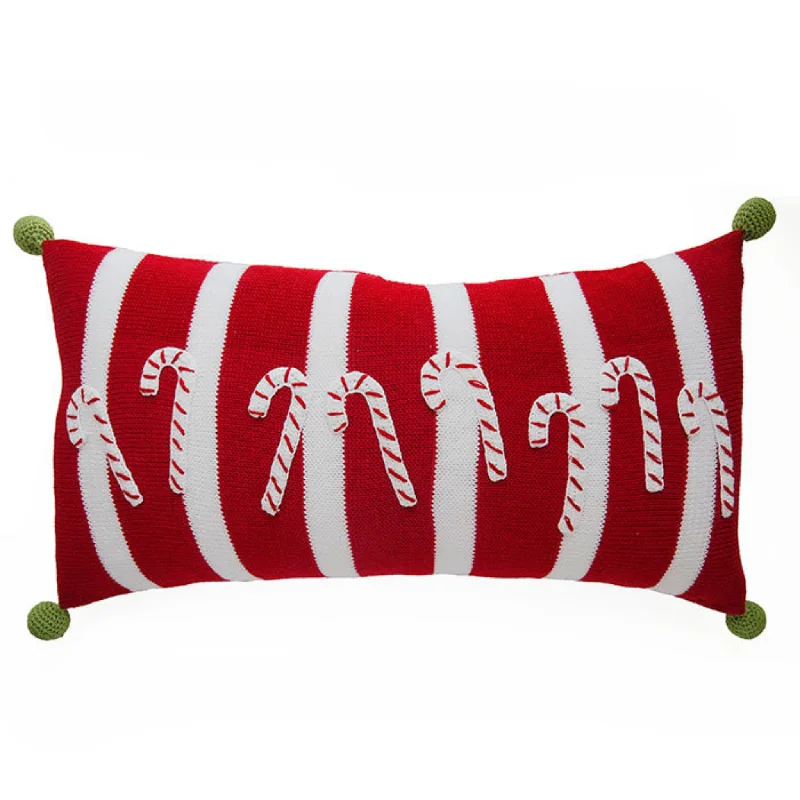 Candy Cane Lumbar Pillow