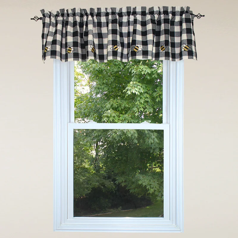 Bee Buffalo Check Valance Valance VL700001