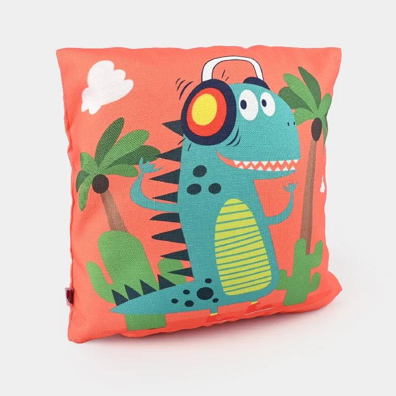 Printed Soft Cushion-Orange