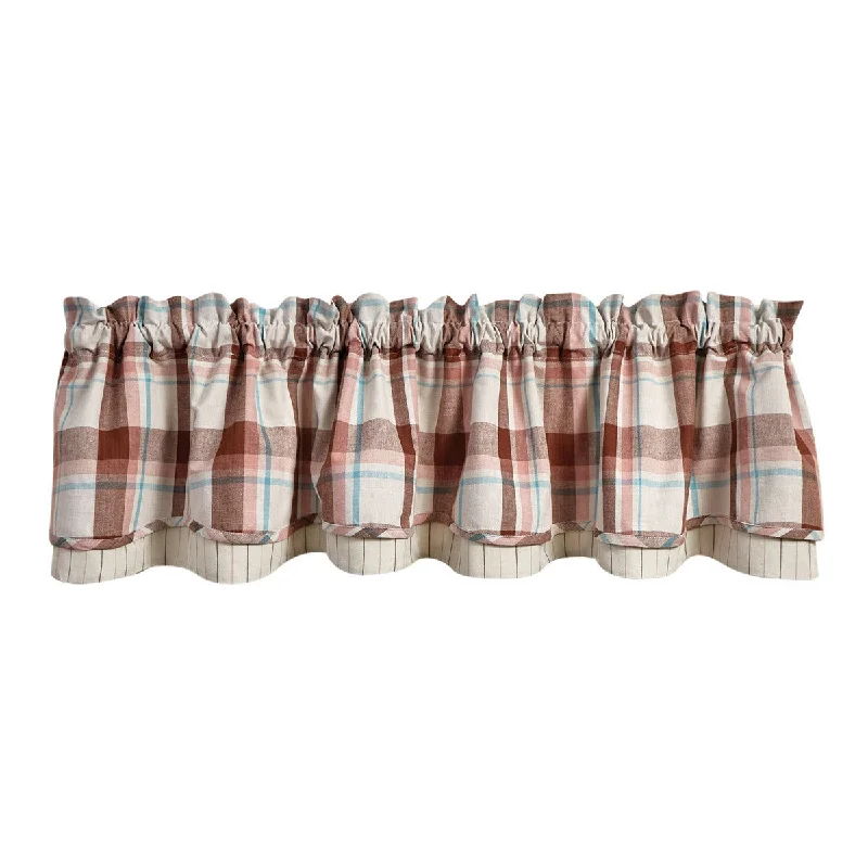 Mountbatten Lined Layered Valance 16" L - Park designs