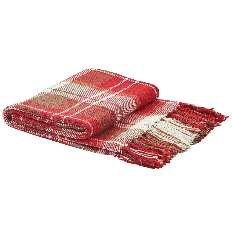 Fireside Plaid Throw - 50" X 60" Park Designs