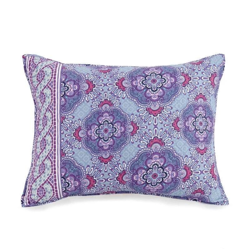 Purple Passion 100% Cotton Single Pillow Sham