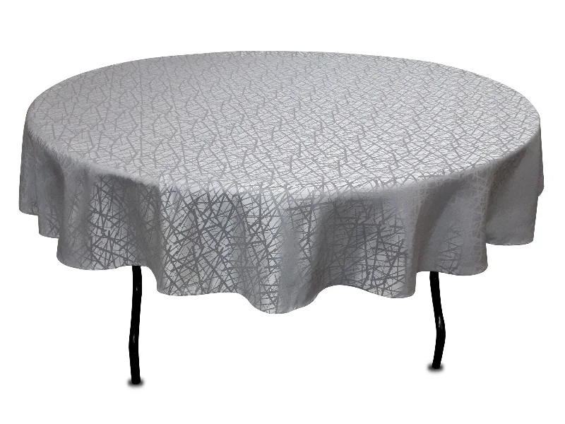 80'' round tablecloth (crystal pattern)