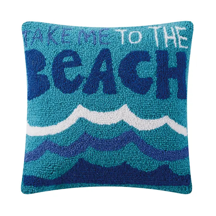 Take Me To the Beach Hook Pillow