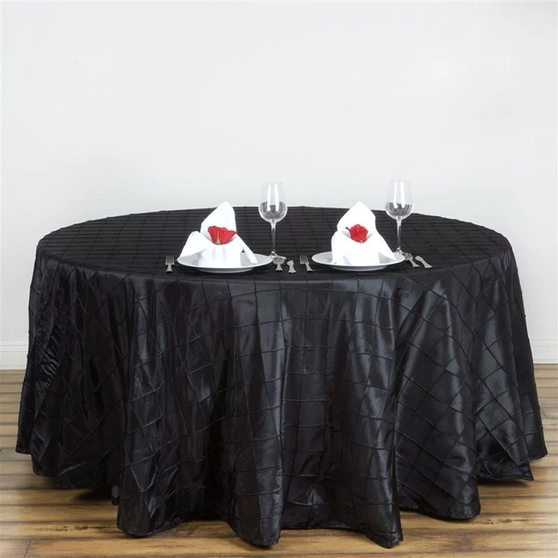 120" Pintuck Round Tablecloth Wedding Party Table Linens