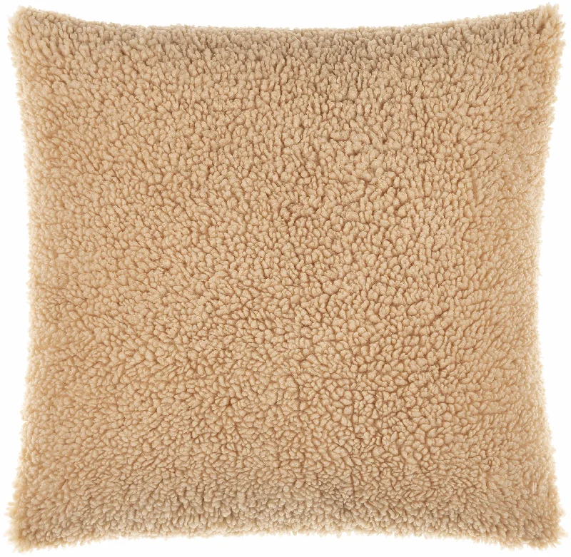 Pagudpud Tan Square Throw Pillow - Clearance