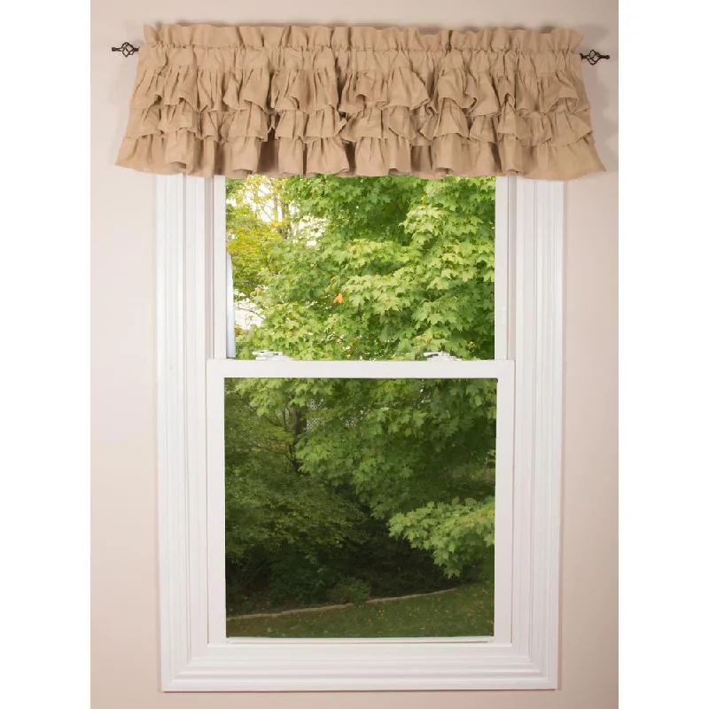 Meadowpark Valance Unlined Triple Ruffle VR111012