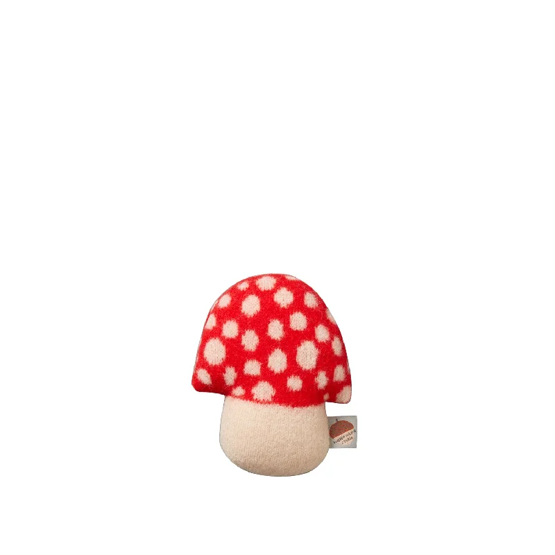 Mushroom Mini Shaped Cushion - Red