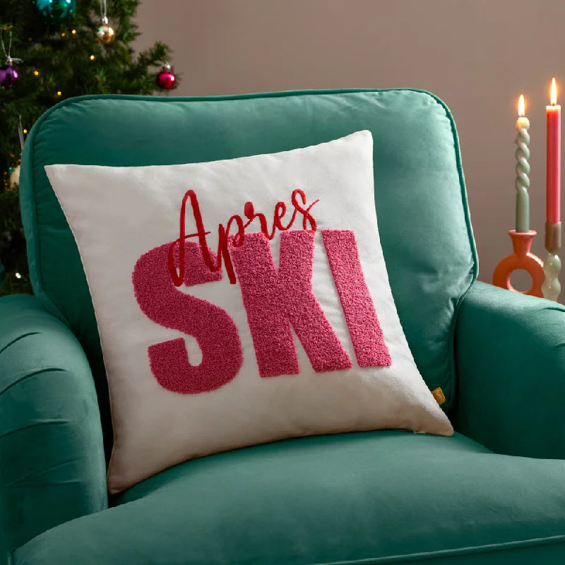 Après Ski Tufted Cushion Snow