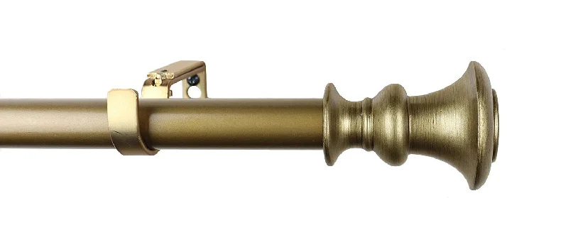 1-inch Tavo Adjustable Drapery Curtain Rod - 7 Finishes